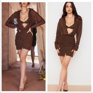 House of CB Brown Dress